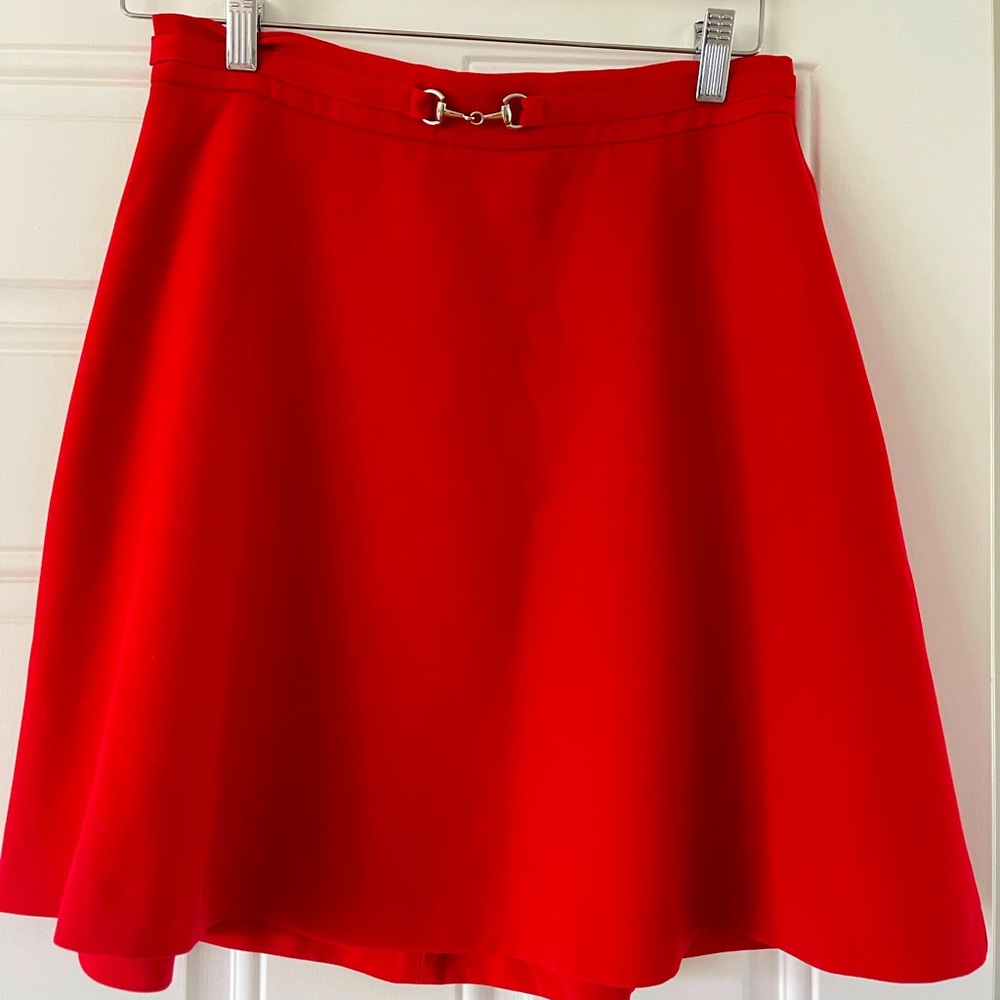 Red mini flare skirt. Great condition.